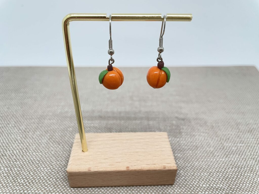 Boucles d’oreilles abricots