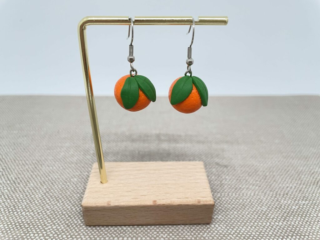 Boucles d’oreilles oranges