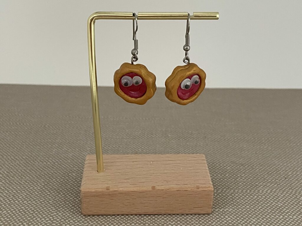 Boucles d’oreilles gâteaux rigolos