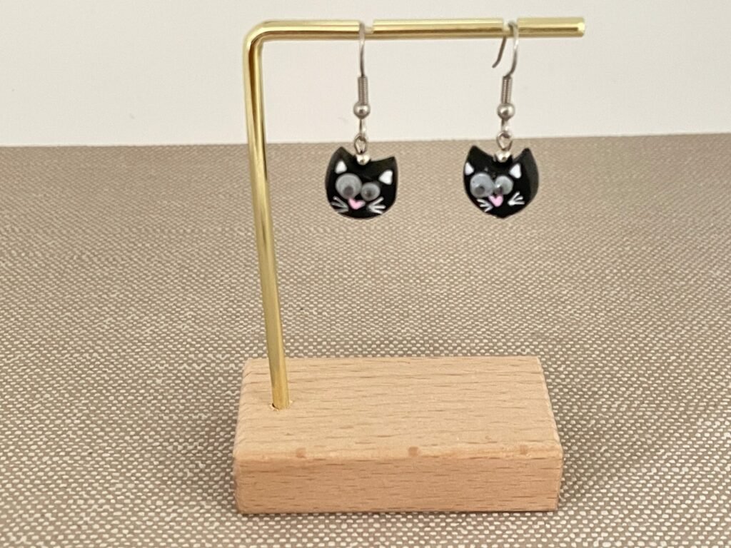 Boucles d'oreilles chat