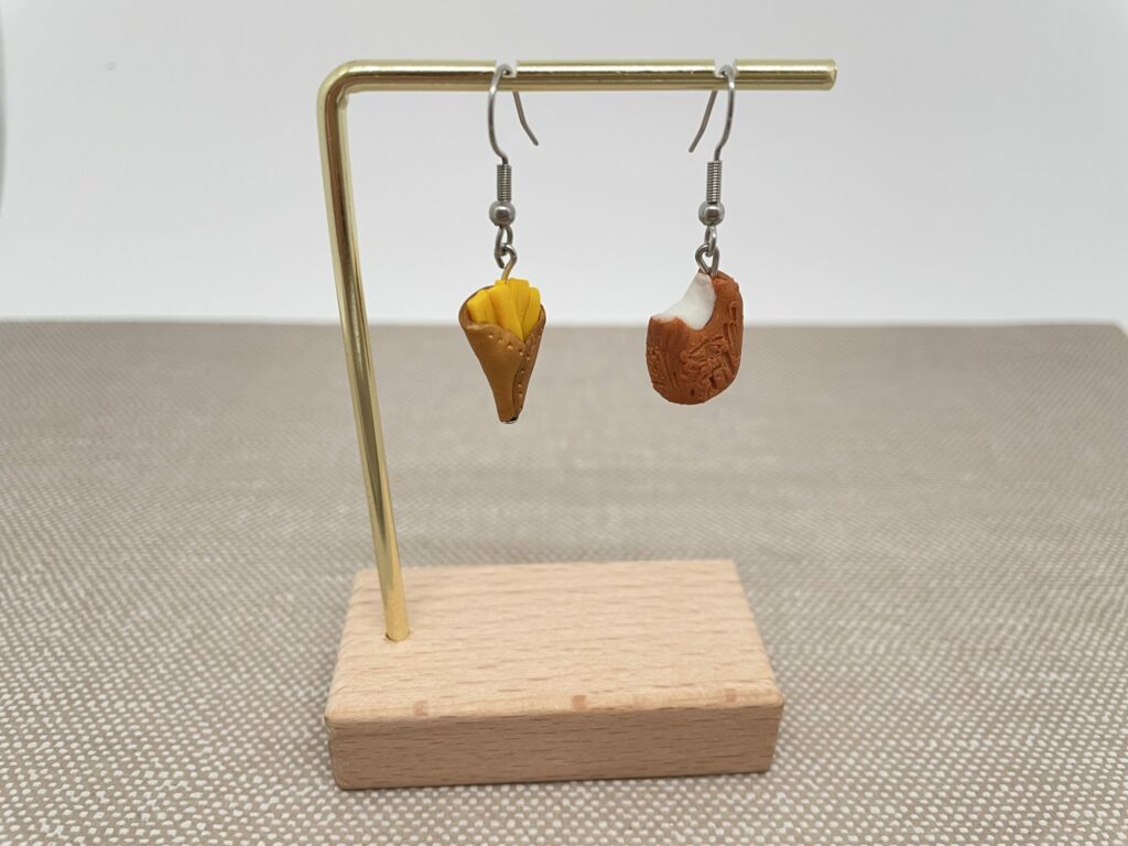 Boucles d’oreilles nuggets frites