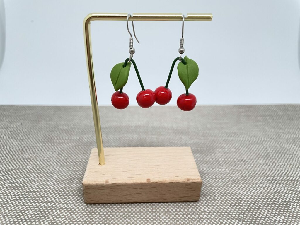 Boucles d’oreilles cerises