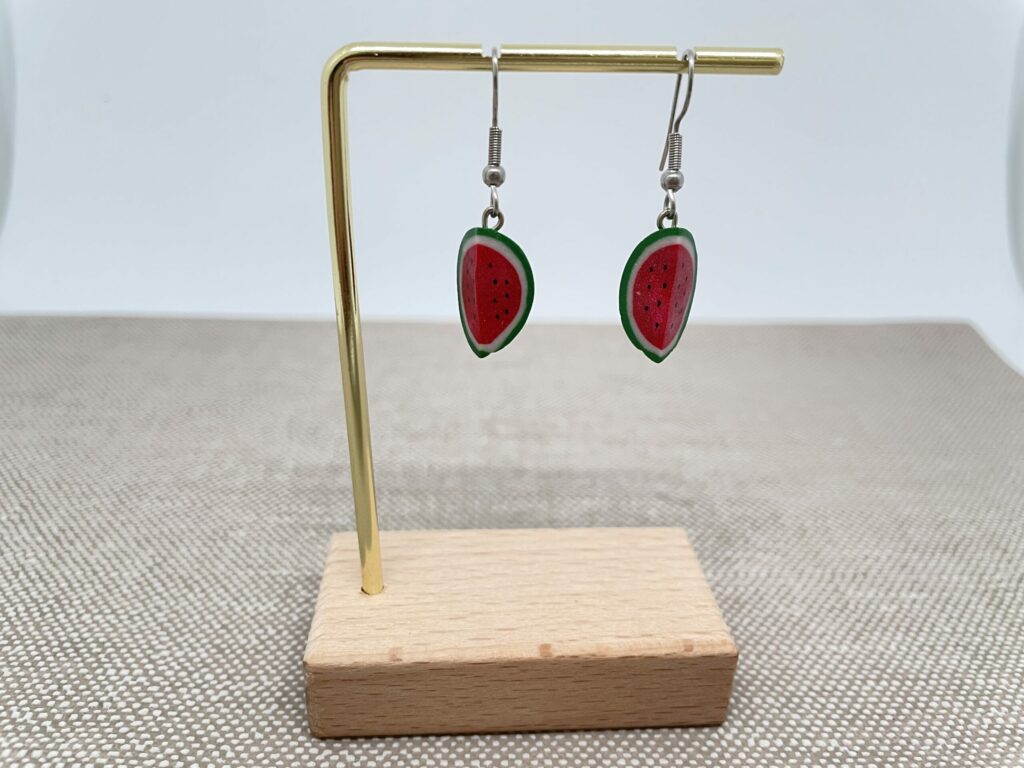 boucles d'oreilles pastèques