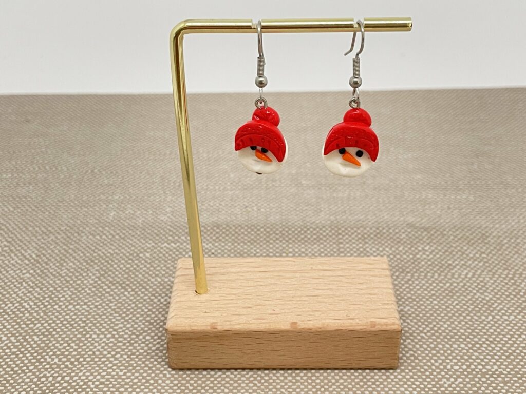 Boucles d’oreilles bonhommes bonnets rouge