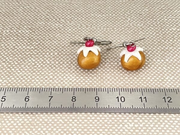 Boucles d’oreilles choux à la crème – Image 2