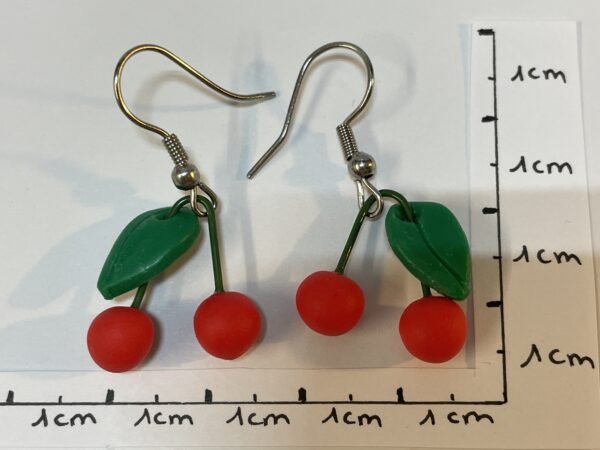 Boucles d’oreilles cerises