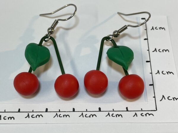 Boucles d’oreilles cerises