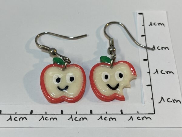 boucles d'oreilles pommes