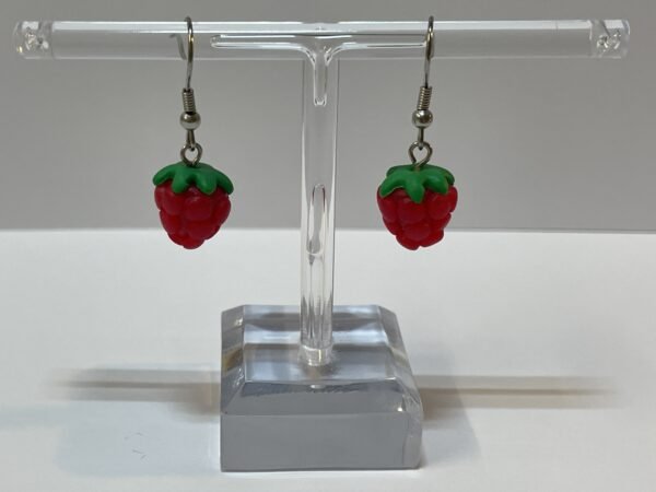 Boucles d’oreilles framboises