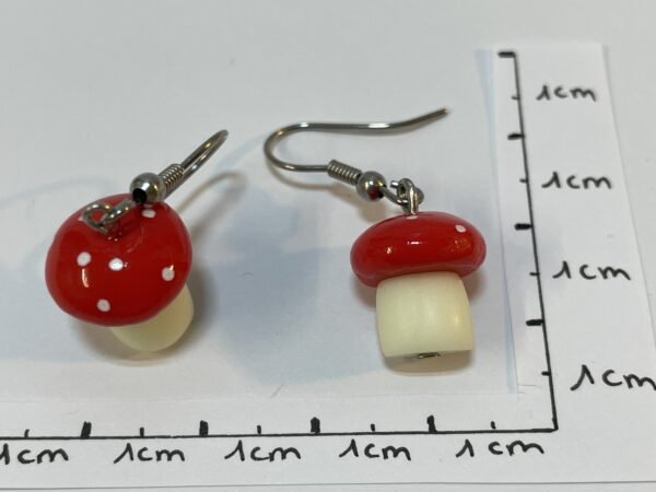 Boucles d’oreilles champignon