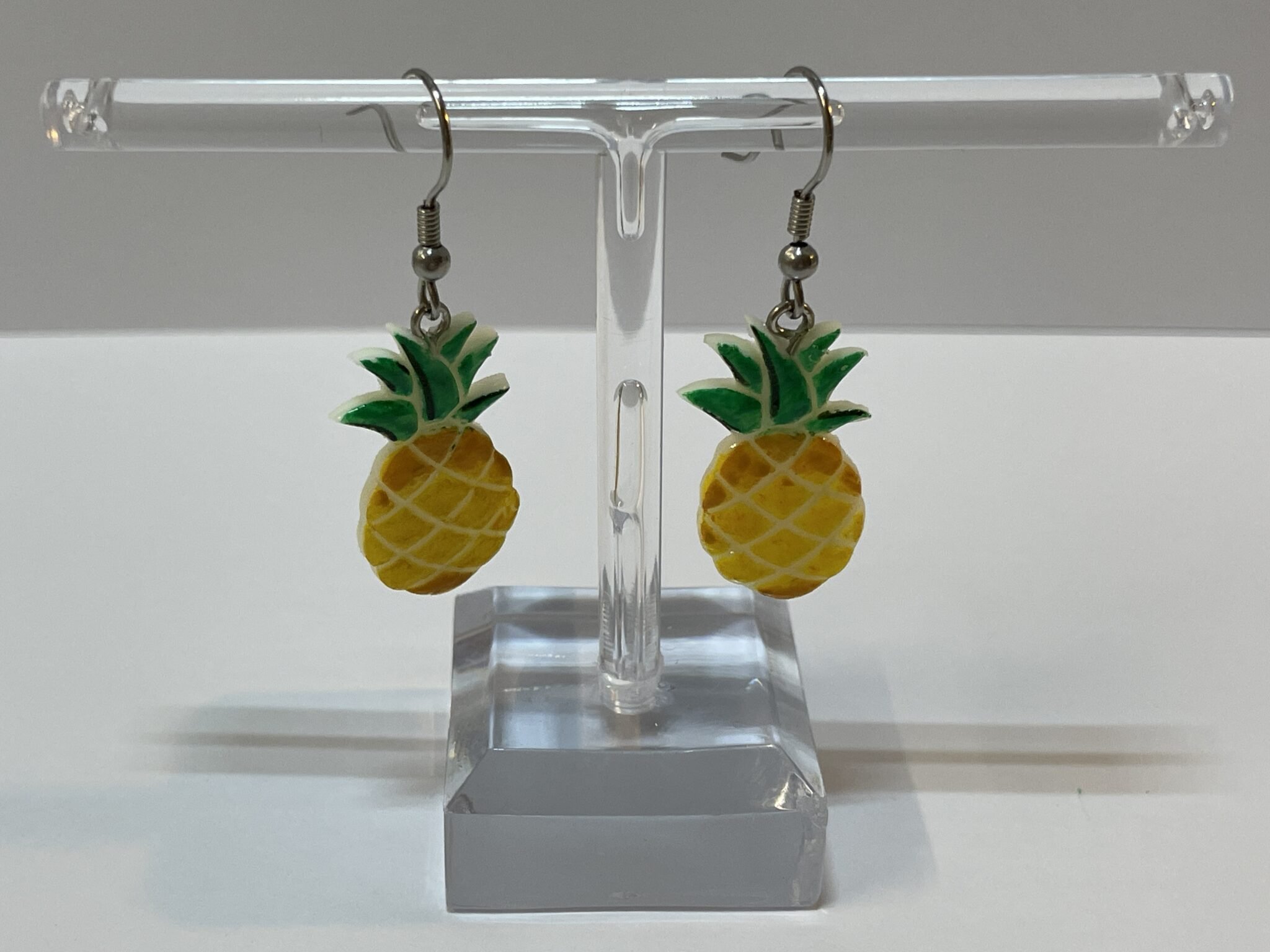 Boucles d'oreilles ananas phosphorescent