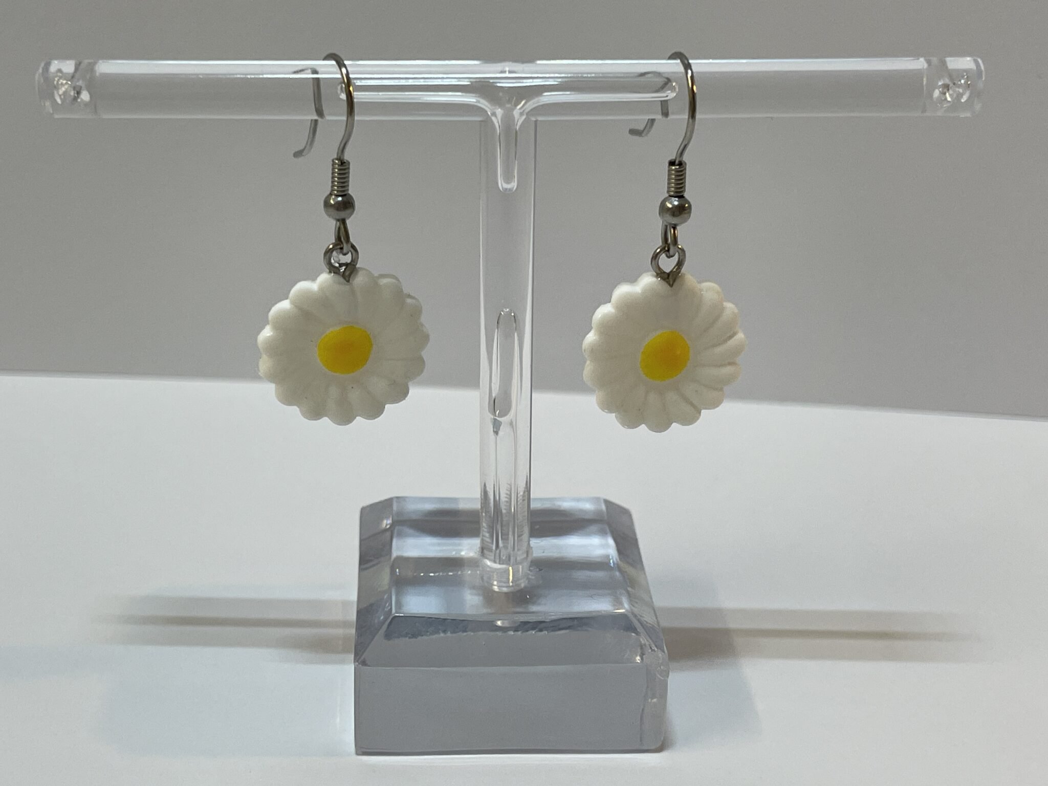 Boucles d’oreilles marguerite ronde