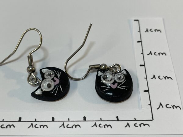 Boucles d'oreilles chat