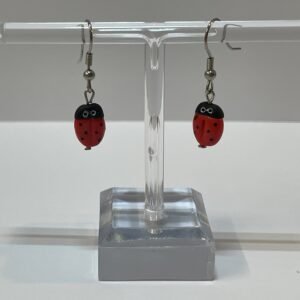 Boucles d’oreilles coccinelles