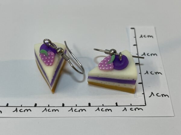 Boucles d’oreilles cupcake raisin