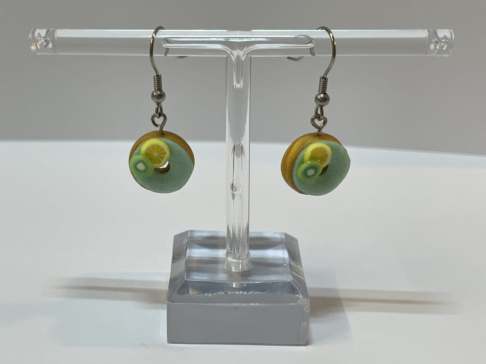 Boucles d’oreilles donuts kiwis