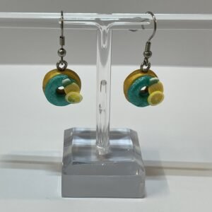Boucles d’oreilles donuts citron