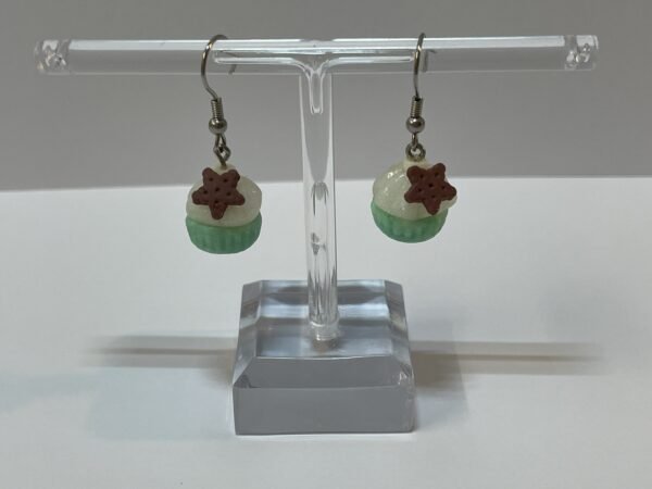 Boucles d’oreilles cupcake chocolat coco