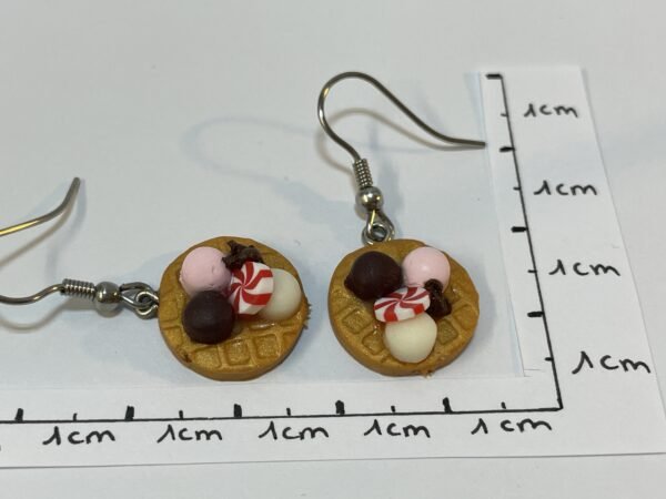 Boucles d'oreilles gaufre