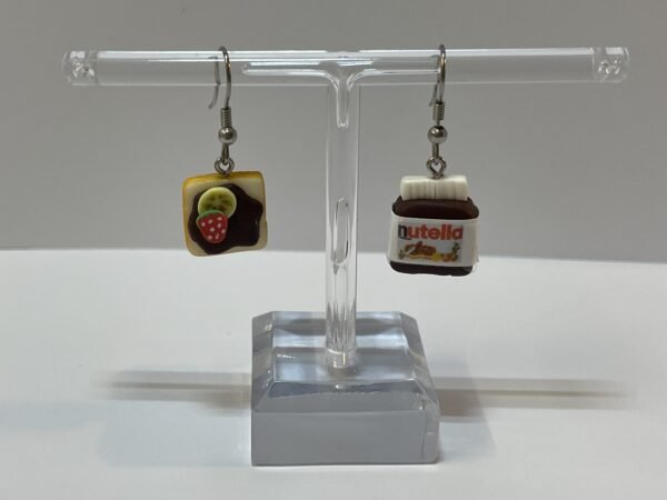 Boucles d’oreilles nutella