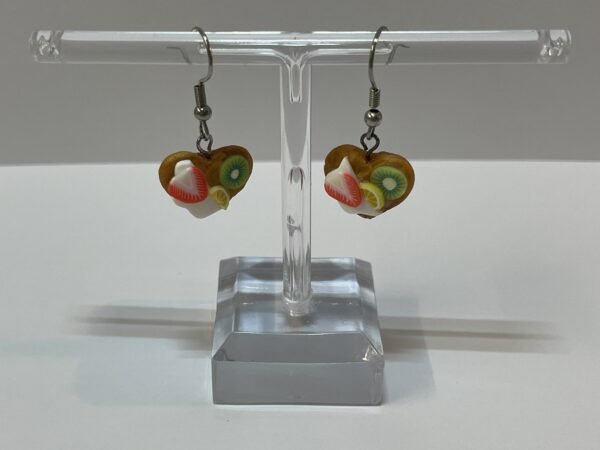 Boucles d'oreilles tartelettes aux fruits