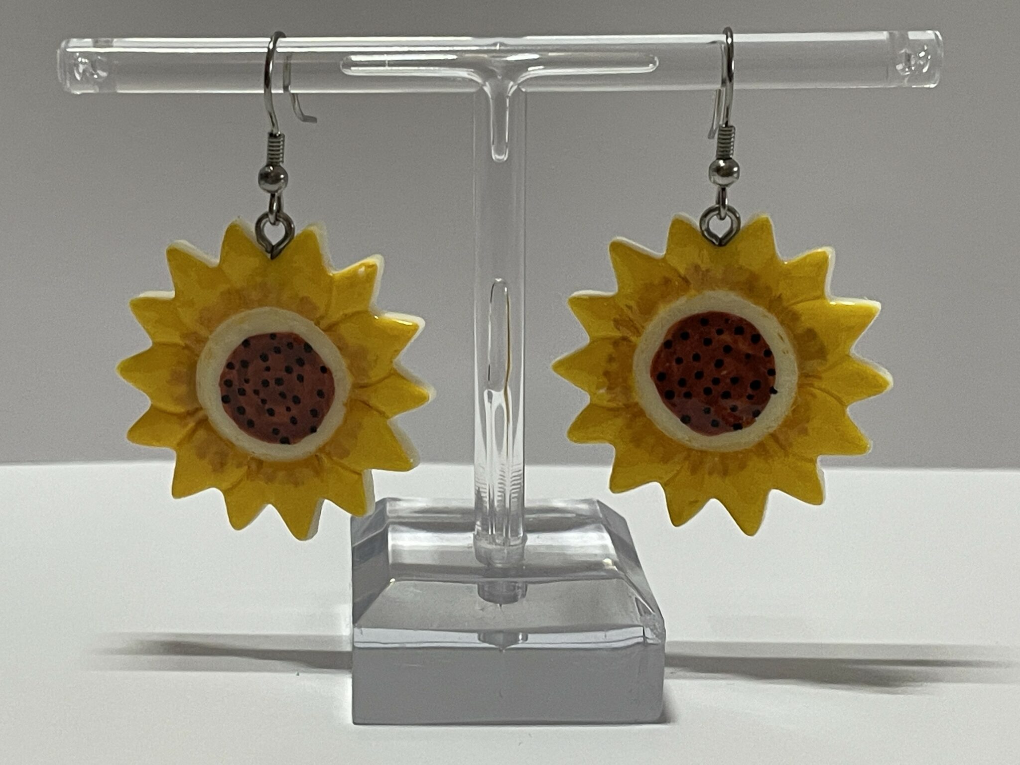 Boucles d'oreilles tournesols