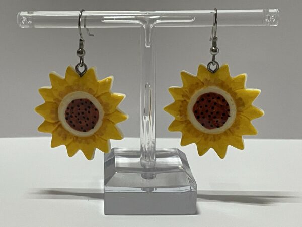 Boucles d'oreilles tournesols