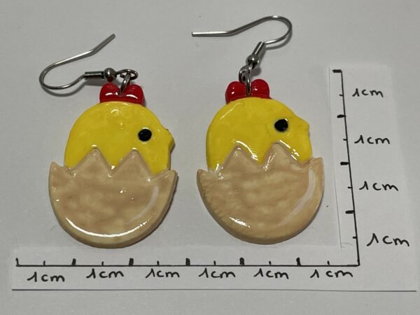 Boucles d'oreilles poussins