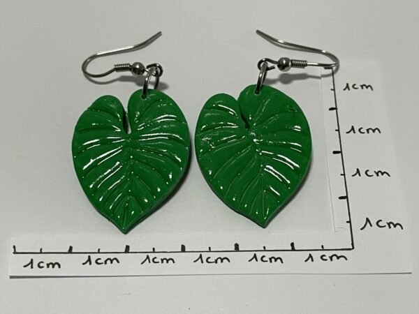 Boucles d'oreilles feuilles tropicales