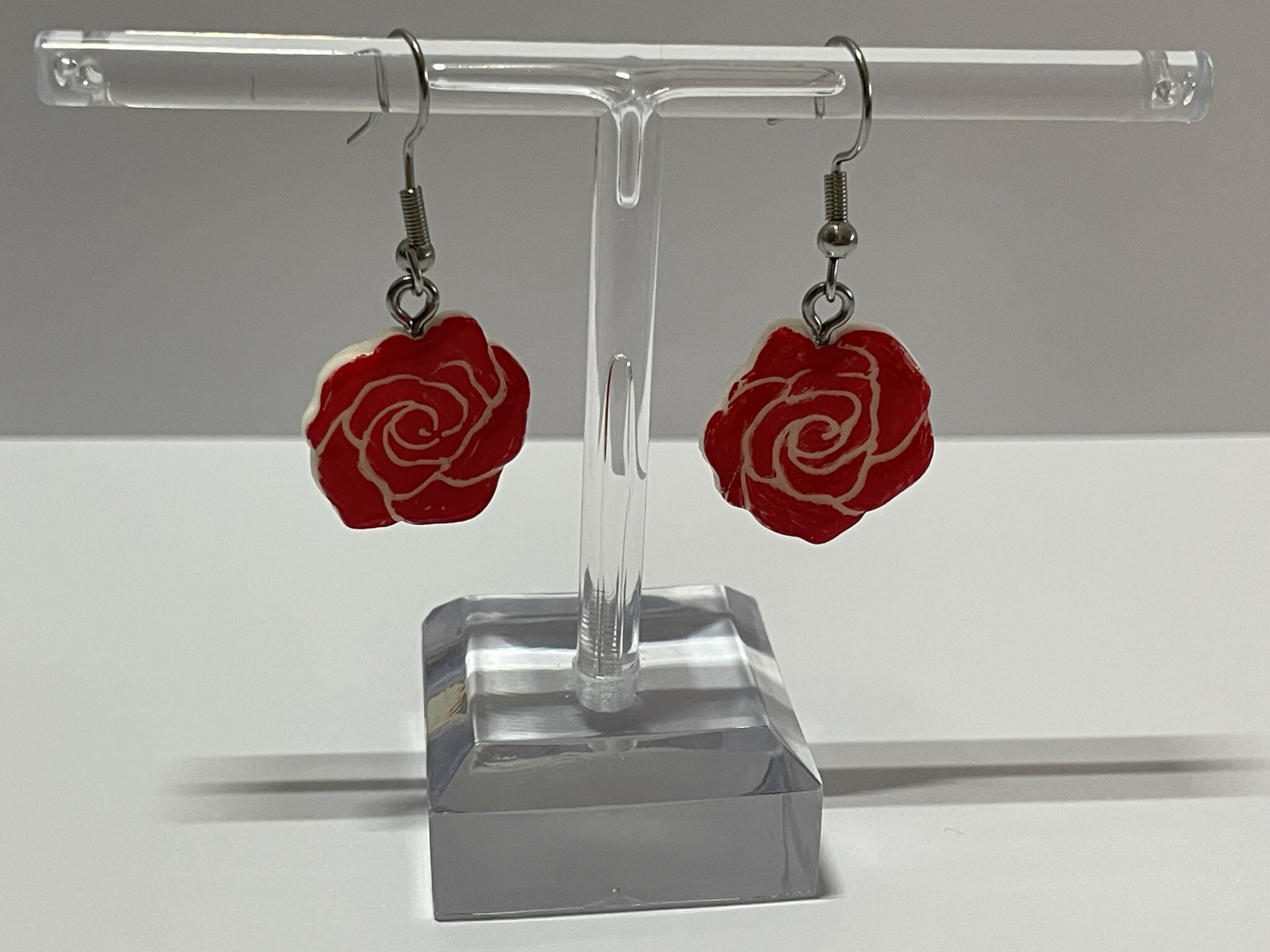 Boucles d'oreilles roses