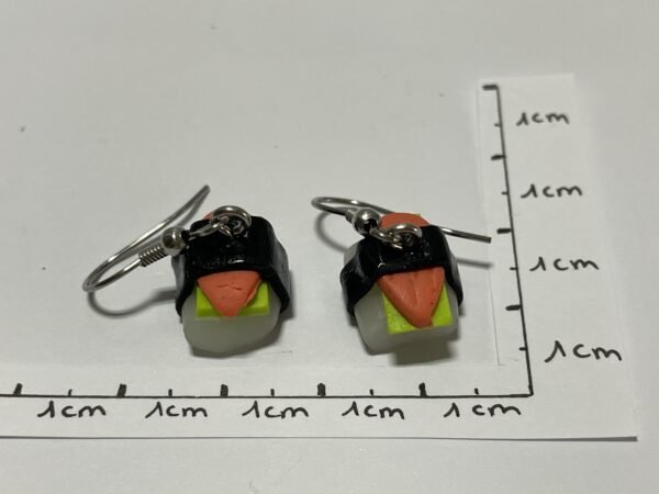 Boucles d’oreilles petits sushis
